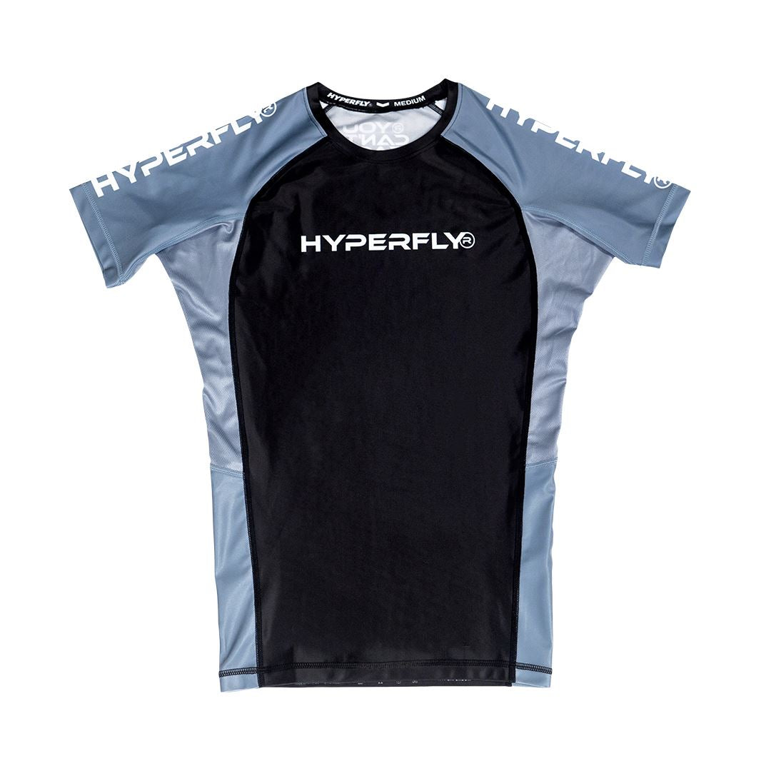 Junior CyberFly Ranked Rash Guard No Gi - Rash Guard Hyperfly Grey Junior X Small