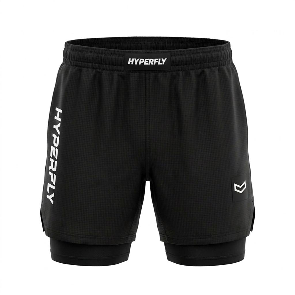 Core Training Shorts Black Hyperfly With Liner 26 