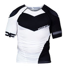 ProComp Edge Ranked Rash Guard No Gi - Rash Guard Hyperfly Short Sleeve White with Black X Small